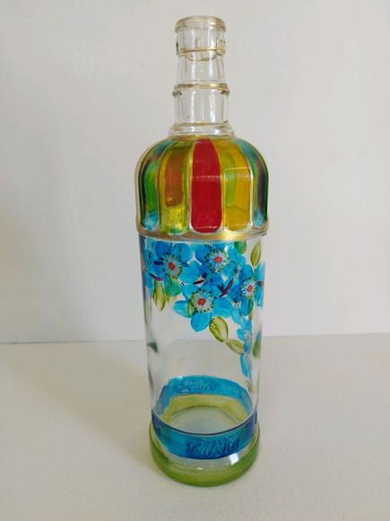 Garrafa Decorada Pintada à Mão
