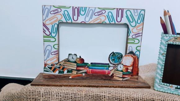 Porta Retrato Em Mdf Decorado Scrapdecor Dia Dos Professores
