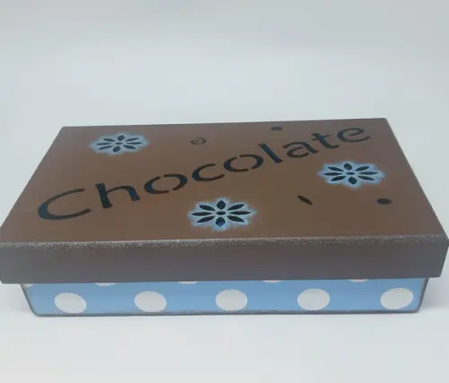 Caixa Decorada MDF para Chocolates corte a Laser Scrapdecor