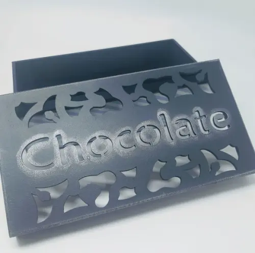 Caixa Decorada MDF para Chocolates corte a laser Decorada com scr
