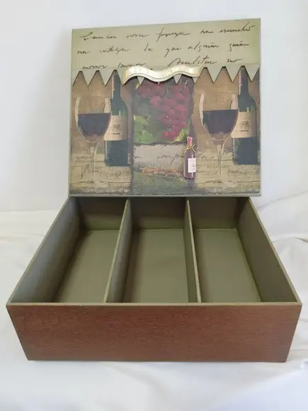 Caixa para Presente para Mini Vinho/taça Dia dos Pais