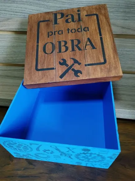 Caixa para Presente/organizadora Lembrancinha Dia dos Pais