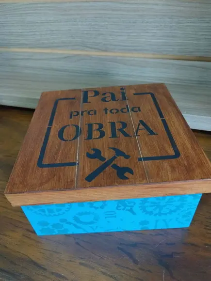 Caixa para Presente/organizadora Lembrancinha Dia dos Pais