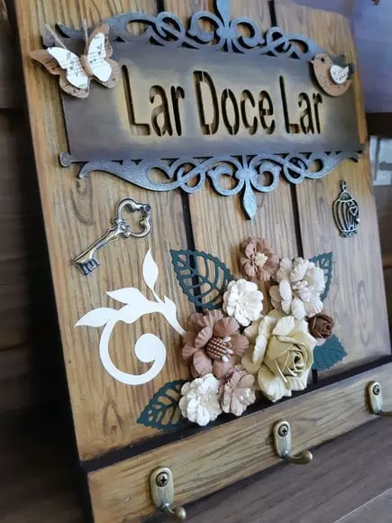 Porta Chaves Imitação Pallet