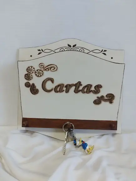 Porta Chaves/cartas mdf Corte a Laser