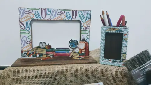 Porta Retrato Em Mdf Decorado Scrapdecor Dia Dos Professores