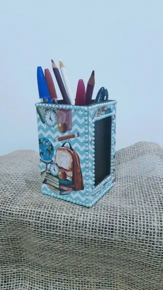 Porta Lápis/foto Em Mdf Decorado Dia Dos Professores