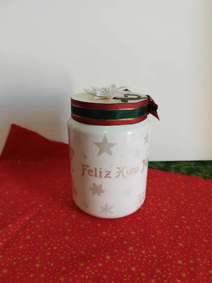 Pote Reciclado Natalino Decoração/presente