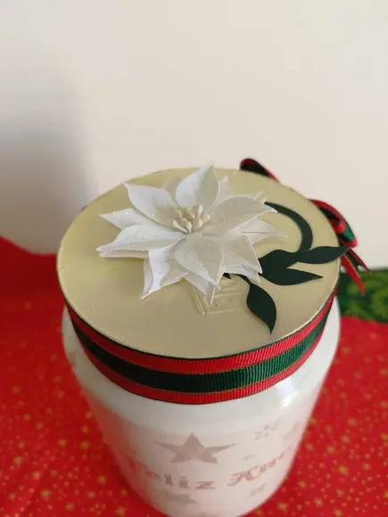 Pote Reciclado Natalino Decoração/presente