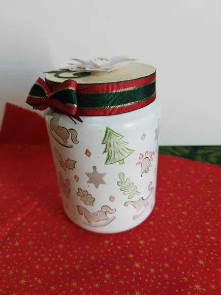 Pote Reciclado Natalino Decoração/presente