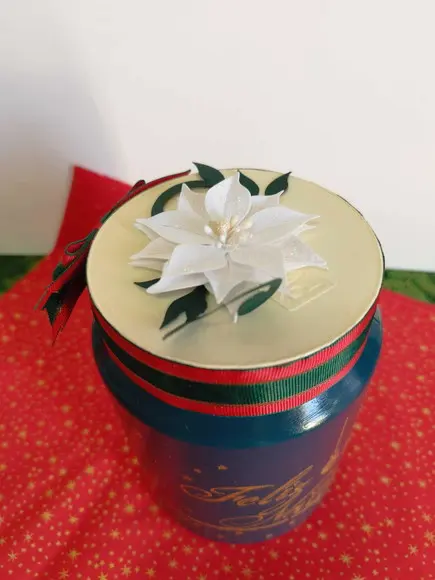 Pote Reciclado Natalino Decoração/presente