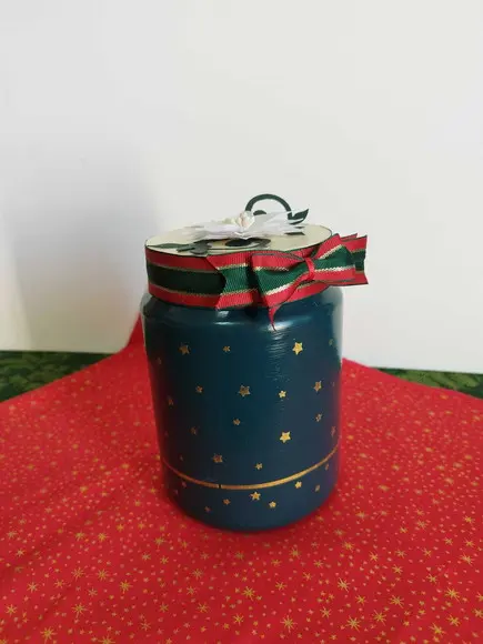 Pote Reciclado Natalino Decoração/presente