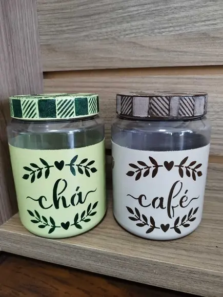 Potes Reciclados para Chá e Café