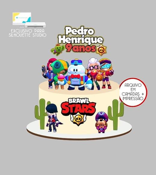 1034 - Arquivo Topo de Bolo Brawl Stars