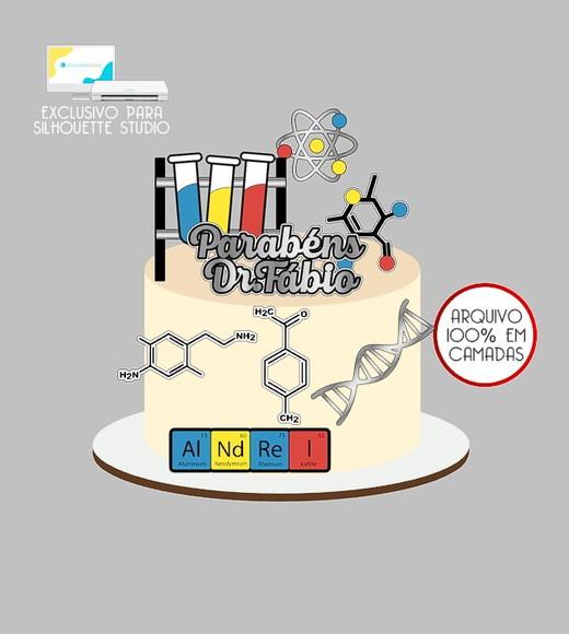 1061 - Arquivo Topo de Bolo Química Químico