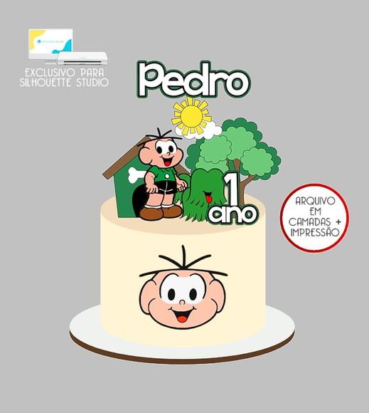 1086 - Arquivo Topo de Bolo Cebolinha