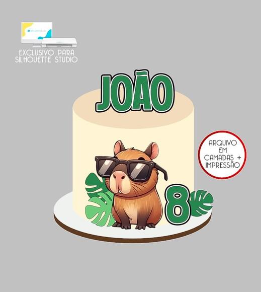 1099 - Arquivo Topo de Bolo Capivara
