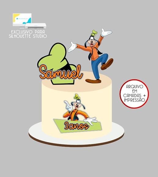 1102 - Arquivo Topo de Bolo Pateta Mickey