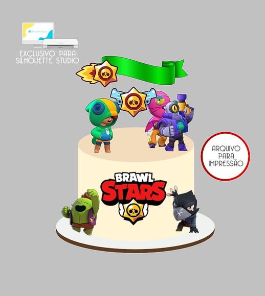 1109 - Arquivo Topo de Bolo Brawl Stars