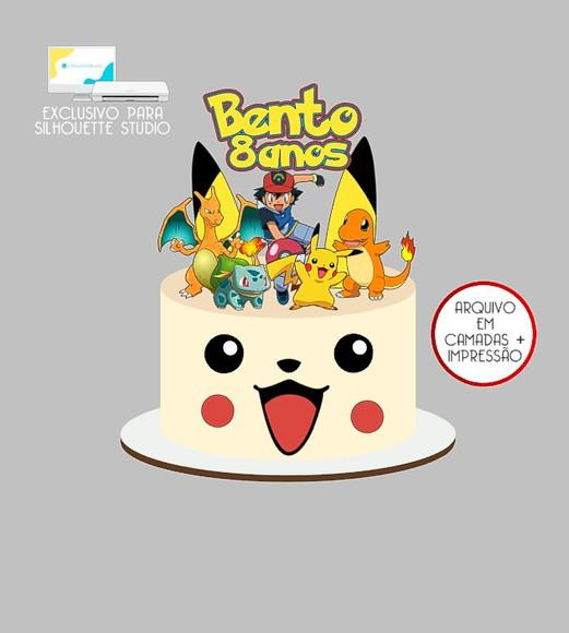 1150 - Arquivo Topo de Bolo Pokémon