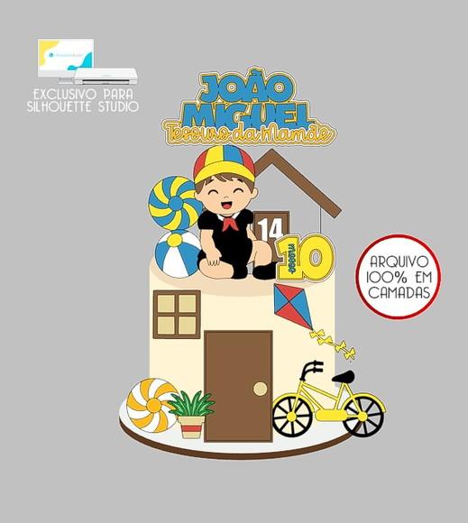 1423 - Arquivo Topo de Bolo Kiko Quico Chaves
