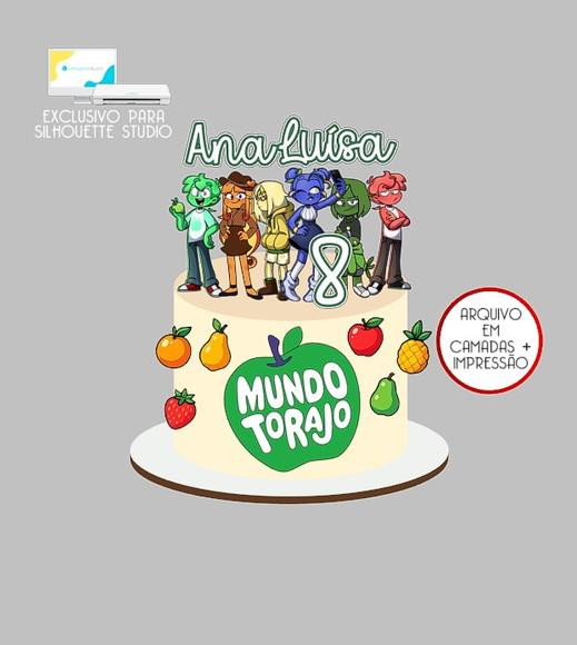 1430 - Arquivo Topo de Bolo Mundo Torajo