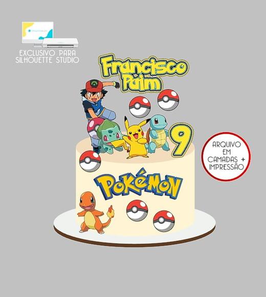 1433 - Arquivo Topo de Bolo Pokémon
