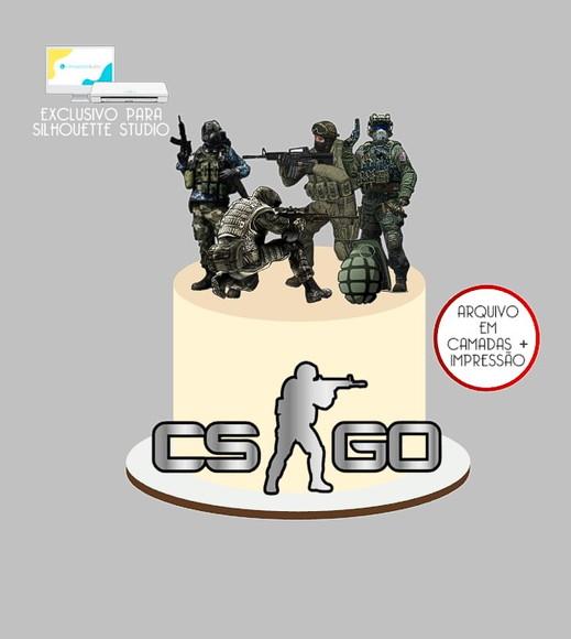 1459 - Arquivo Topo de Bolo Cs Go Counter Strike