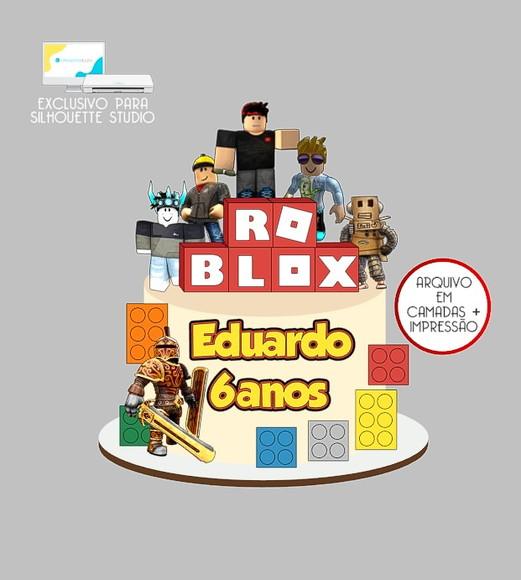 1457 - Arquivo Topo de Bolo Roblox