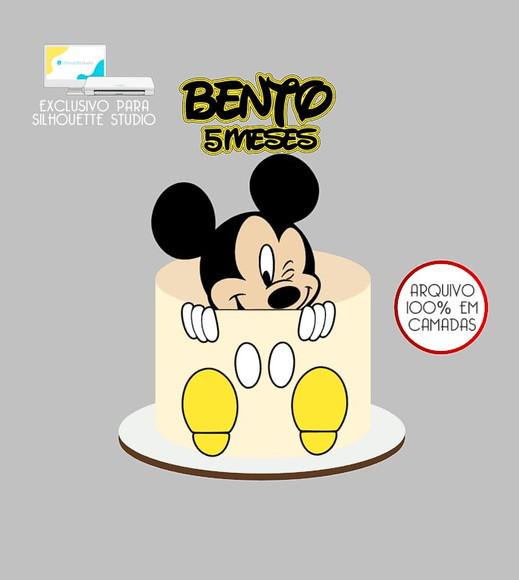 156 - Arquivo Topo de Bolo Mickey Mouse
