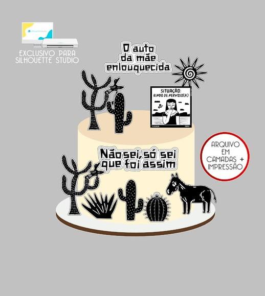 1608 - Arquivo Topo de Bolo o Auto da Mãe Enlouquecida
