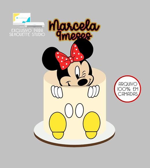164 - Arquivo Topo de Bolo Minnie