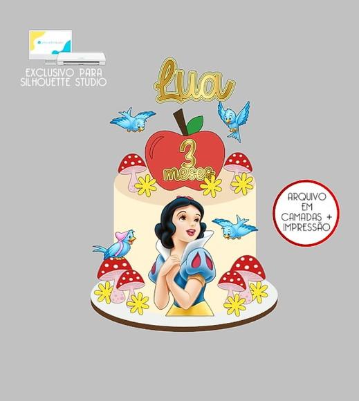 1773 - Arquivo Topo de Bolo a Branca de Neve