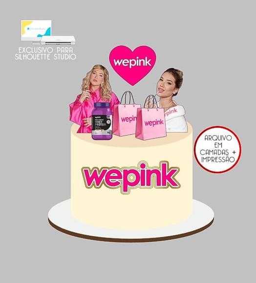 1779 - Arquivo Topo de Bolo Maquiagem Wepink