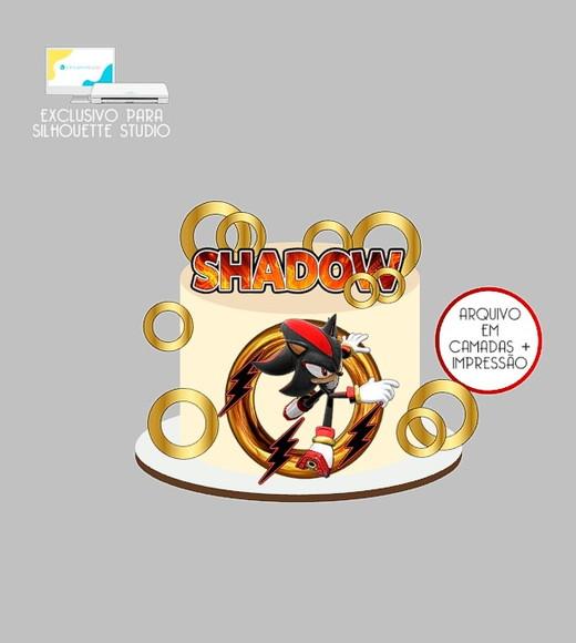 1903 - Arquivo Topo de Bolo Shadow Sonic