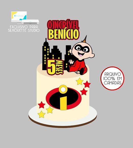 190 - Arquivo Topo de Bolo os Incríveis Zezé