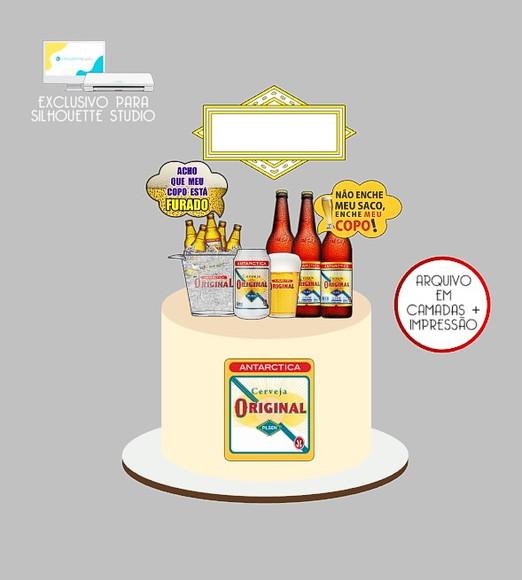1900 - Arquivo Topo de Bolo Boteco Cerveja Original