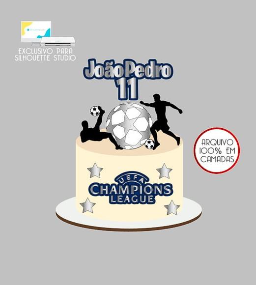 1915 - Arquivo Topo de Bolo Futebol Uefa Champions League