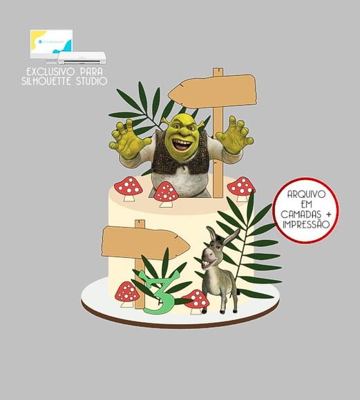 1926 - Arquivo Topo de Bolo Shrek