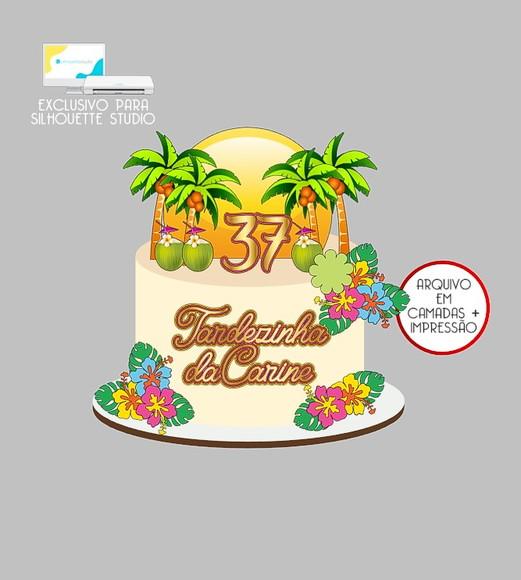 201 - Arquivo Topo de Bolo Praia Tardezinha