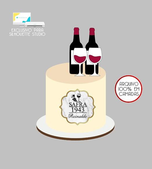 2014 - Arquivo Topo de Bolo Safra Vinho