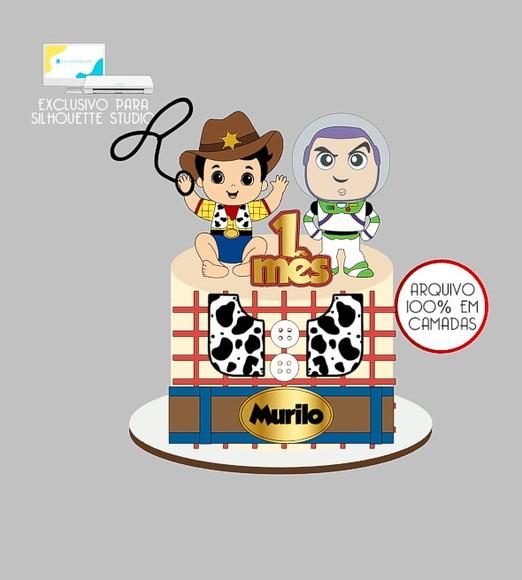 2068 - Arquivo Topo de Bolo Toy Story Baby