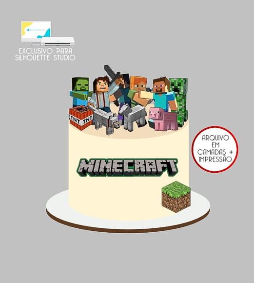 2215 - Arquivo Topo de Bolo Minecraft