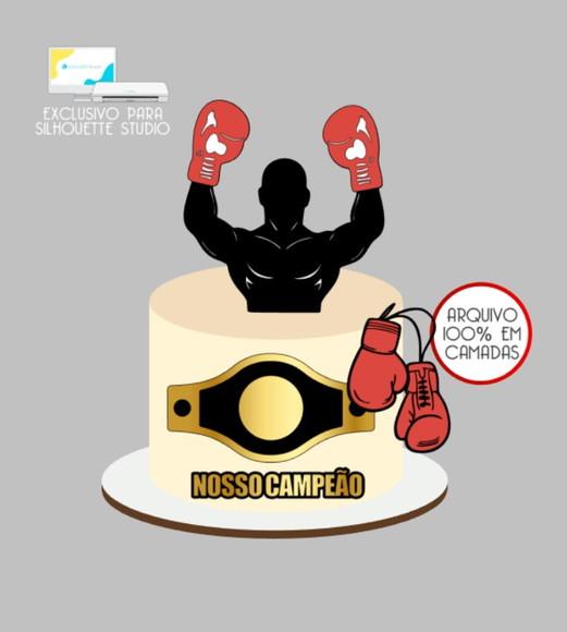 2279 - Arquivo Topo de Bolo Boxe