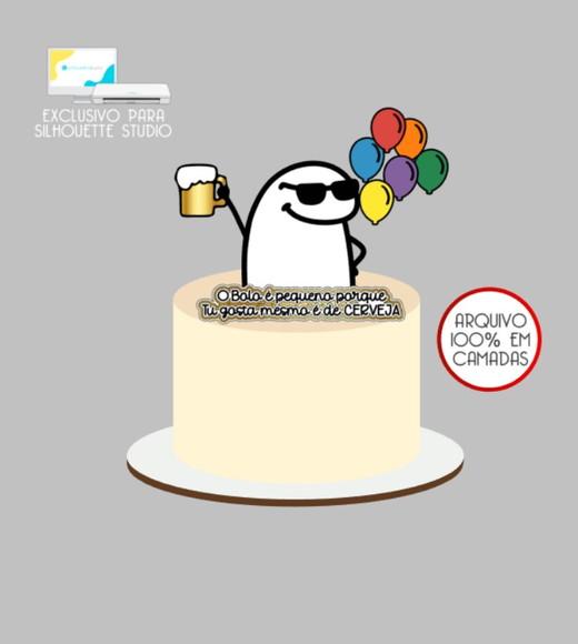 2276 - Arquivo Topo de Bolo Bento Flork Cerveja