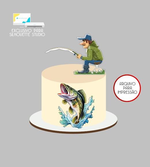 2294 - Arquivo Topo de Bolo Pescador