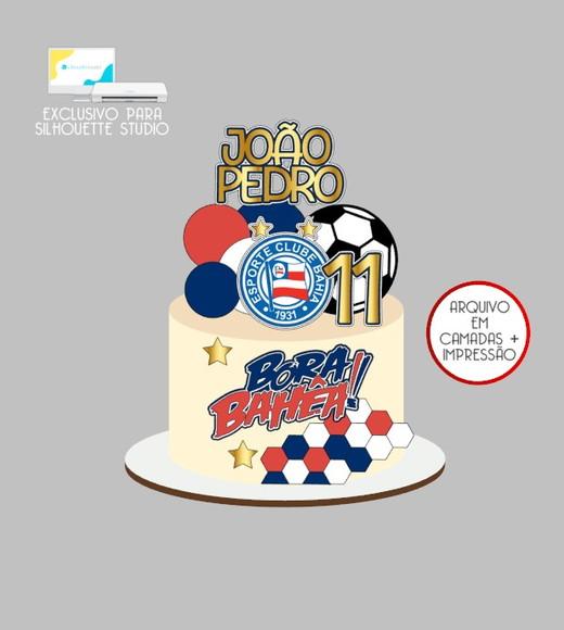 2306 - Arquivo Topo de Bolo Futebol Esporte Clube Bahia