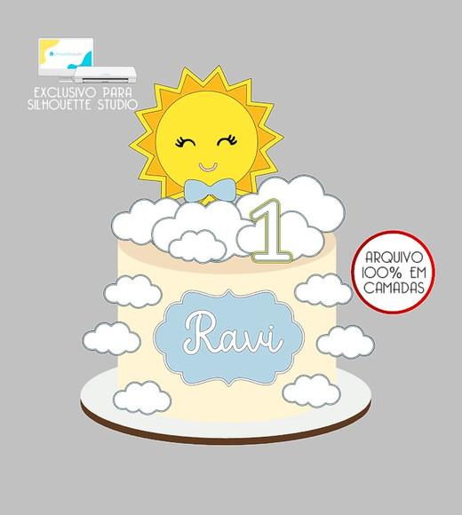 234 - Arquivo Topo de Bolo Raio de Sol