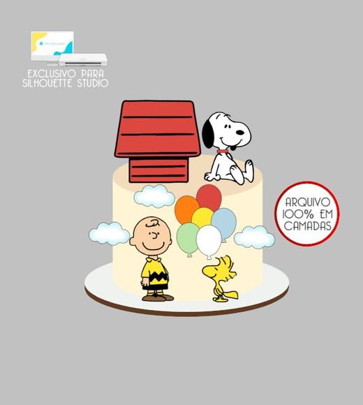 2381 - Arquivo Topo de Bolo Snoopy