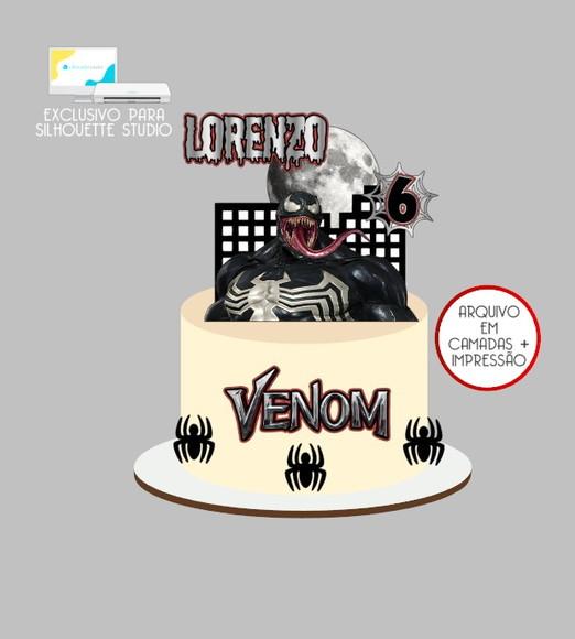 2405 - Arquivo Topo de Bolo Venom